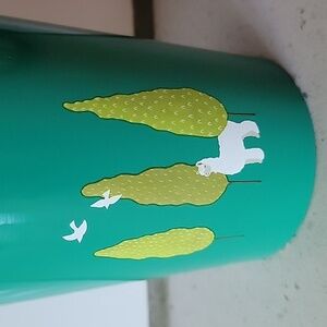 Starbucks Alpaca Green Stainless Steel Tumbler with Straw Overseas